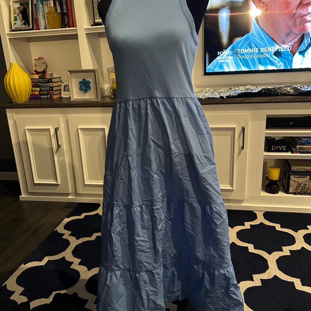 Blue Maurice’s midi dress
